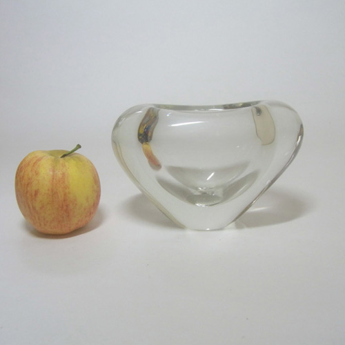 Holmegaard #15734 Per Lutken Clear Glass 'Minuet' Vase - Signed - Click Image to Close