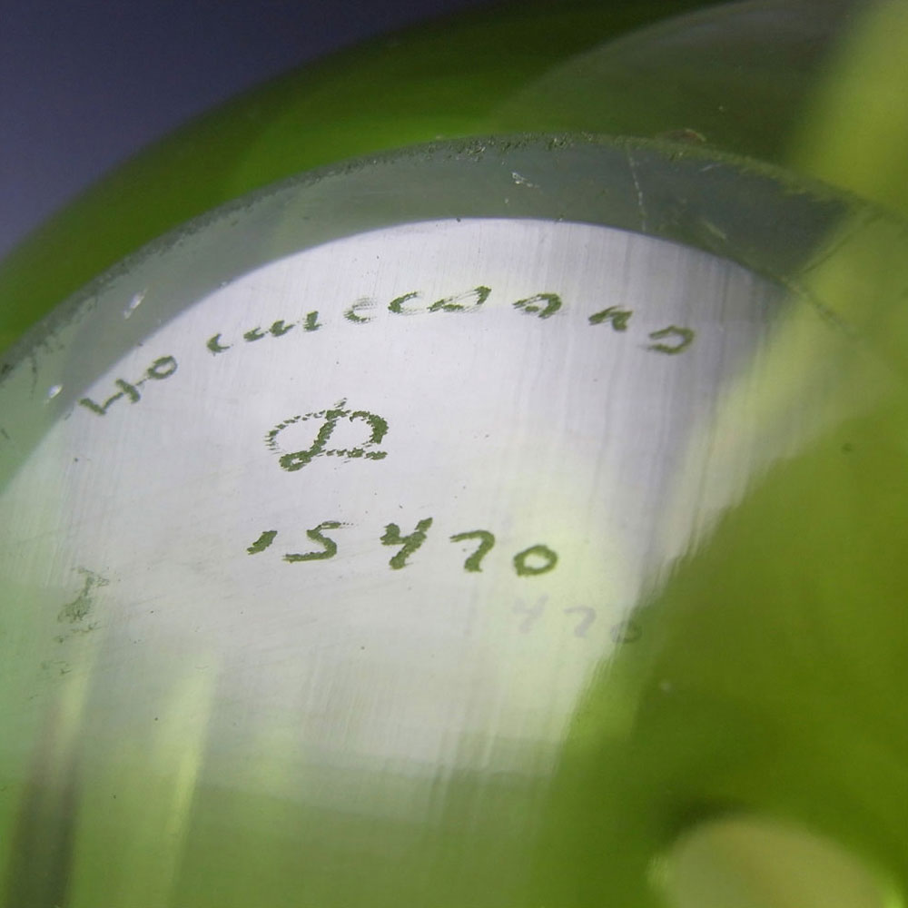 (image for) Holmegaard #15470 Per Lutken Green Glass 'Majgrøn' Vase - Signed - Click Image to Close