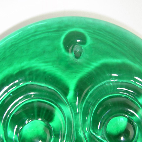 (image for) Holmegaard Green Glass 'Three Circles' Suncatcher - Click Image to Close