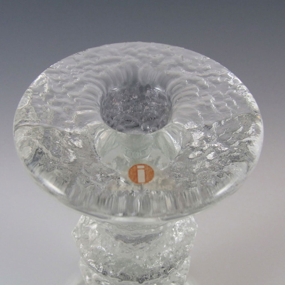 (image for) Iittala Festivo Glass Candlestick Timo Sarpaneva - Label - Click Image to Close