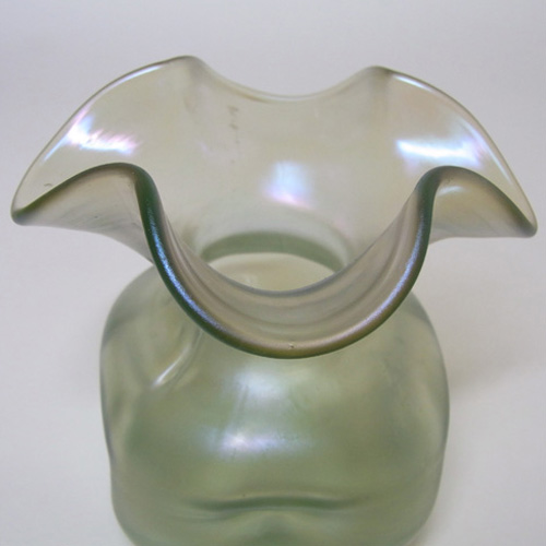 (image for) Loetz / Lötz Art Nouveau Green Glass Olympia Glatt Vase - Click Image to Close