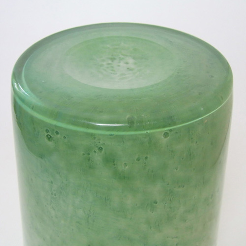 (image for) Stevens + Williams/Royal Brierley Clouded Green Glass Vase - Click Image to Close