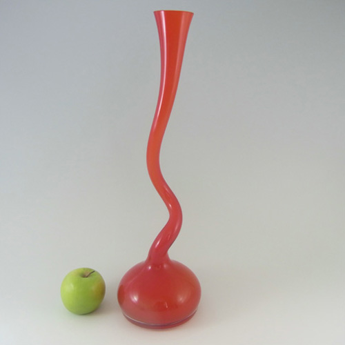 (image for) Normann Copenhagen Scandinavian Red Cased Glass Vase - Click Image to Close