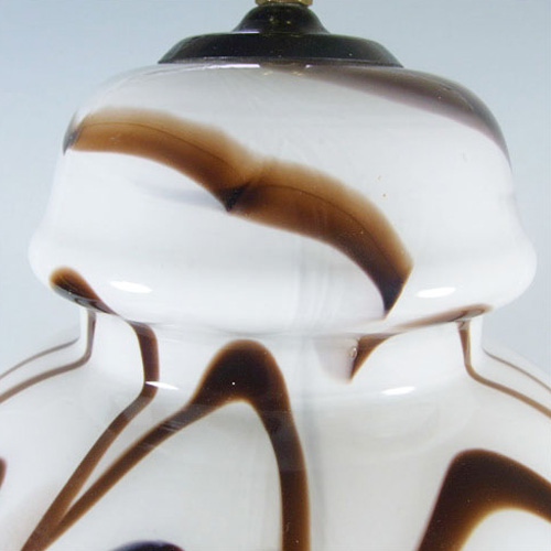 (image for) Vetrolinea Opaline Italian Empoli Marbled Glass Lamp - Label - Click Image to Close