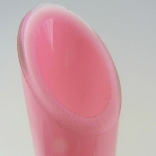 French or Italian Opalescent/Opaline Pink Glass Vase - Click Image to Close