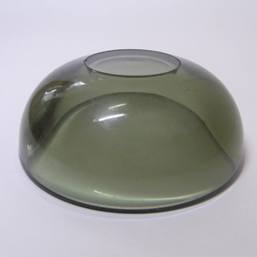Orrefors Sven Palmqvist Smoky Glass Fuga Bowl - Marked - Click Image to Close
