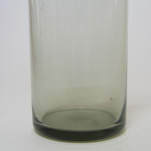 Orrefors Swedish Smoky Glass Vase - Labelled - Click Image to Close