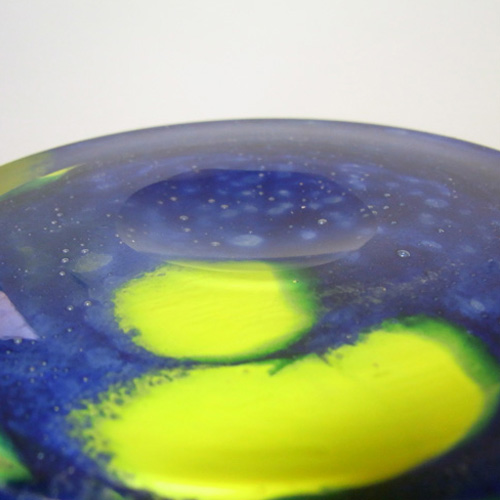 Prachen 70s Blue Glass 'Flora' Vase - Frantisek Koudelka - Click Image to Close