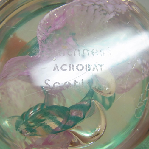 Caithness "Acrobat" Glass Paperweight/Paper Weight - Click Image to Close
