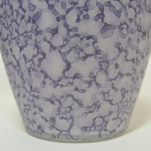 Royal Brierley Blue Glass 'Studio' Vase - Labelled - Click Image to Close