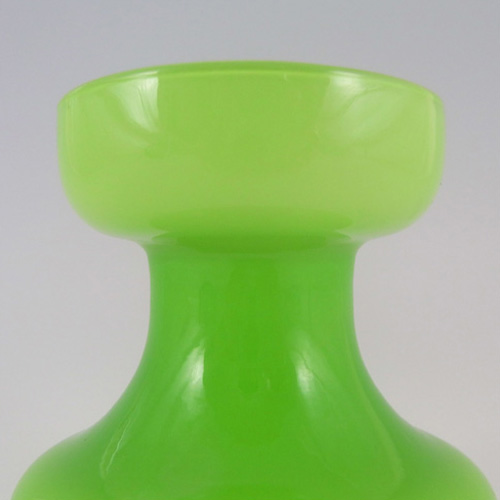 (image for) Empoli 1970's Italian Acid Green Cased Glass Retro Vase - Click Image to Close