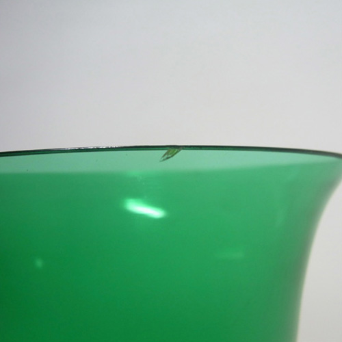(image for) Seguso Vetri d'Arte Murano Green Glass Vase - Labelled - Click Image to Close