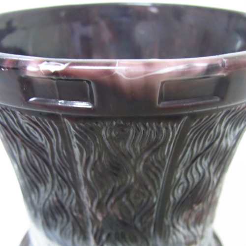 (image for) Victorian 1890's Purple Malachite/Slag Glass Vase - Click Image to Close