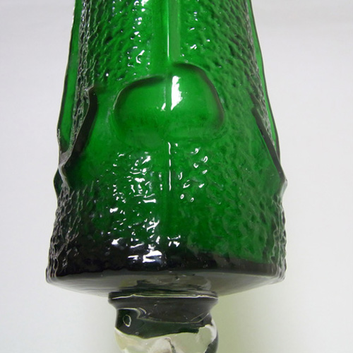 Stelvia Italian Green Glass Antiqua Vase by Wayne Husted - Click Image to Close