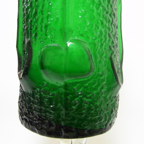 Stelvia Italian Green Glass Antiqua Vase by Wayne Husted - Click Image to Close
