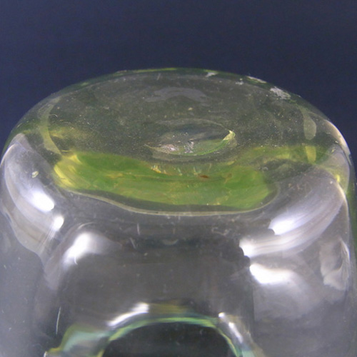 (image for) Victorian 1900's Vaseline/Uranium Glass Posy Vase - Click Image to Close