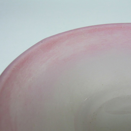 (image for) Vasart Signed Scottish Pink Mottled Glass Bowl B002 - Click Image to Close