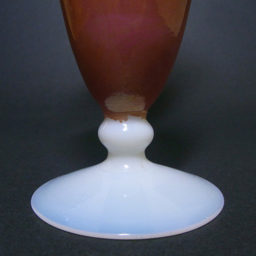 (image for) Stelvia Italian 'Fatto A Mano' Sandy Glass Vase - Label - Click Image to Close