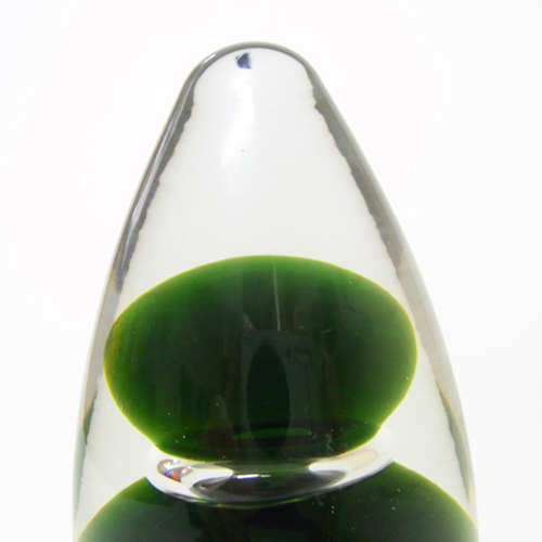 (image for) Wedgwood Green Glass Domed Paperweight SGII - Marked - Click Image to Close