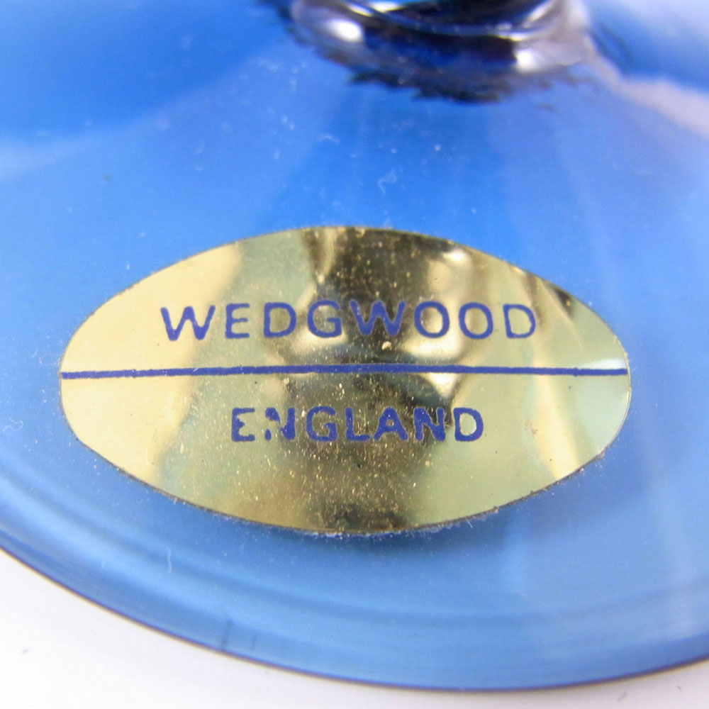 (image for) Wedgwood/Stennett-Willson Blue Glass Helix Candlestick RSW601/1 - Click Image to Close