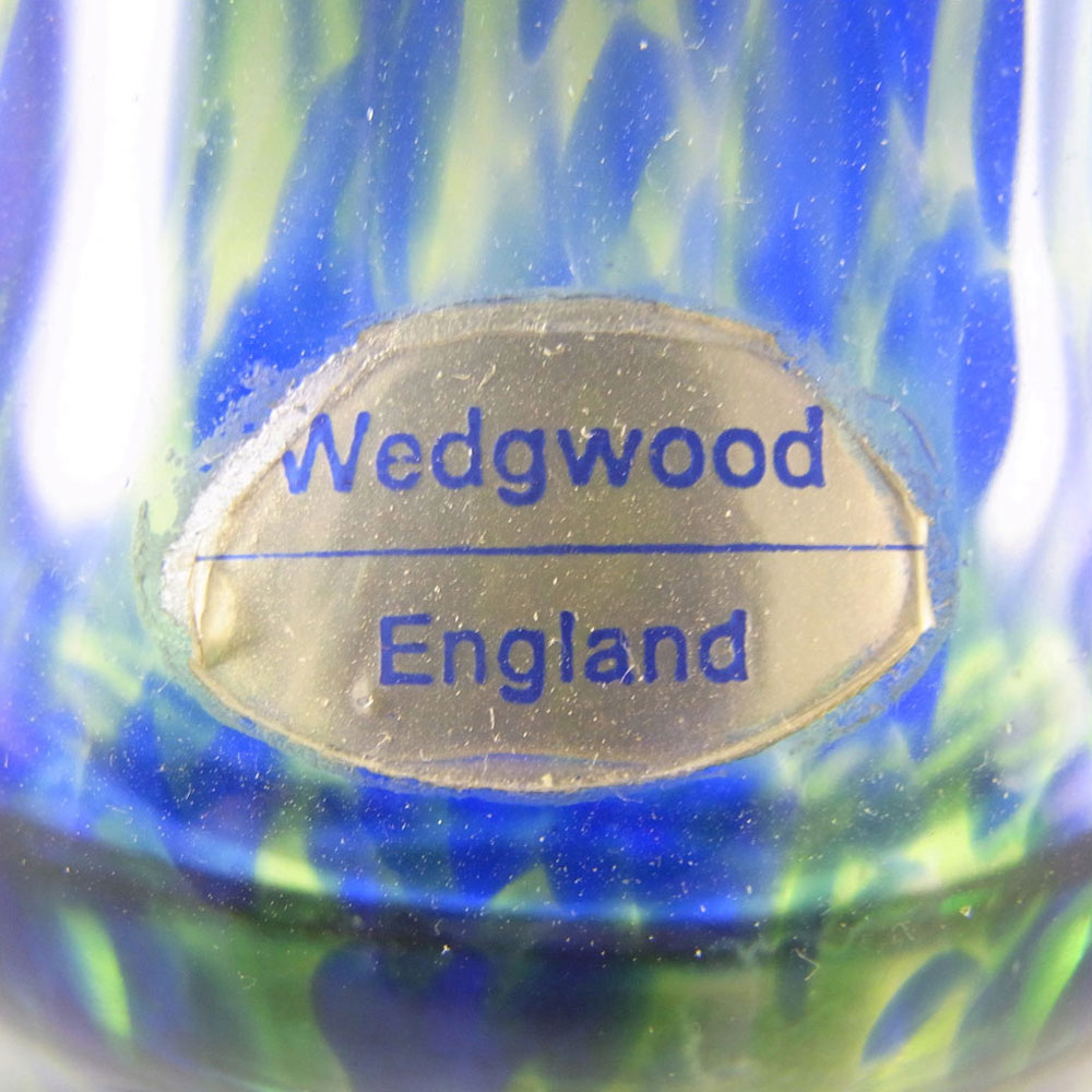 Wedgwood/Stennett-Willson Glass Speckled Vase - Label - Click Image to Close