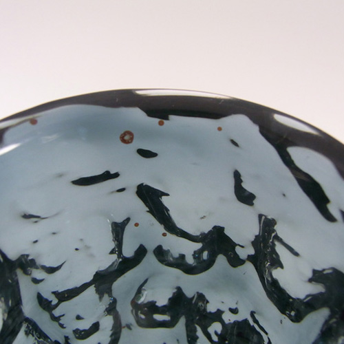 (image for) Whitefriars #9689 Baxter Indigo Glass 6" Textured Bark Vase - Click Image to Close