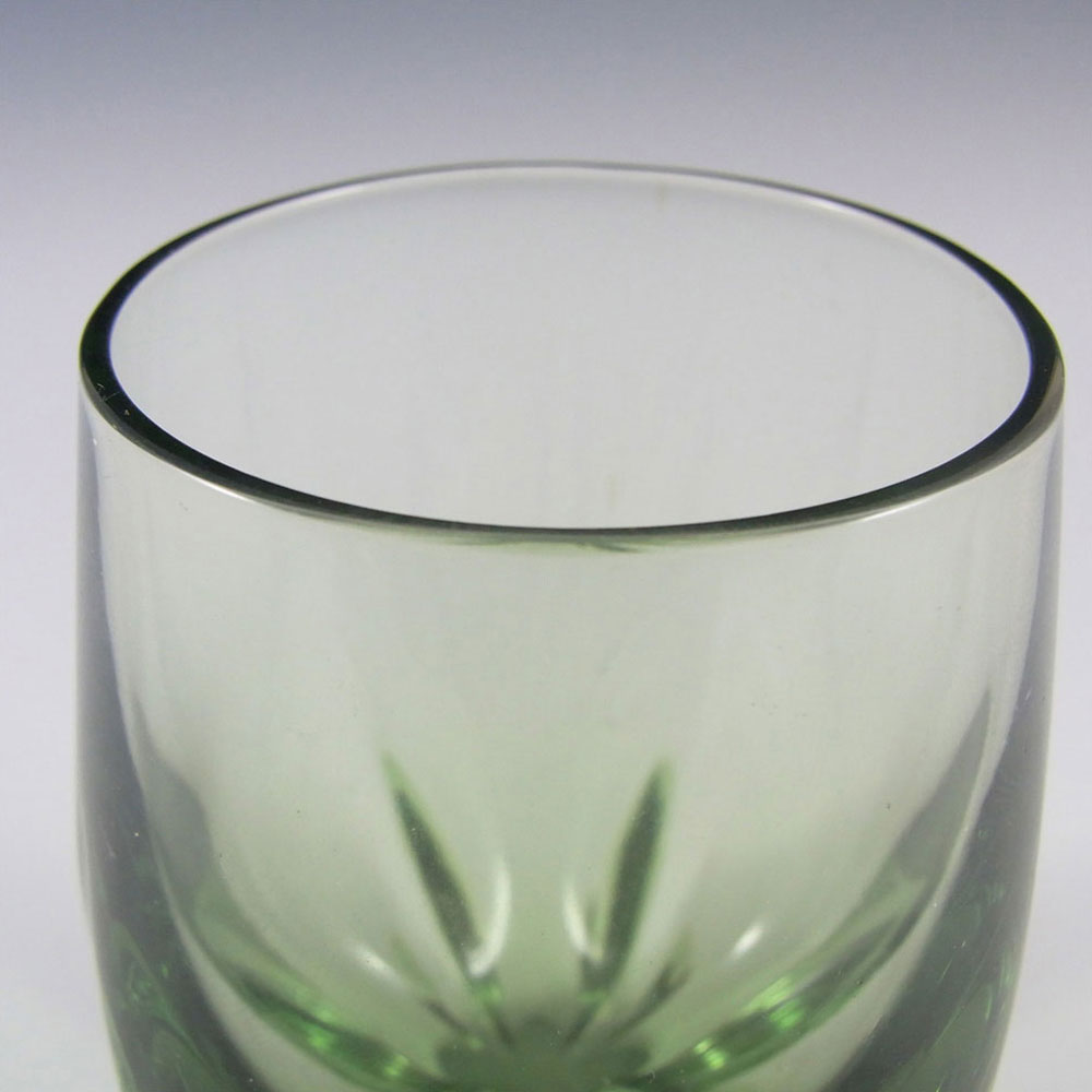 (image for) Whitefriars #9392 Sea Green Glass Lobed Vase - Click Image to Close