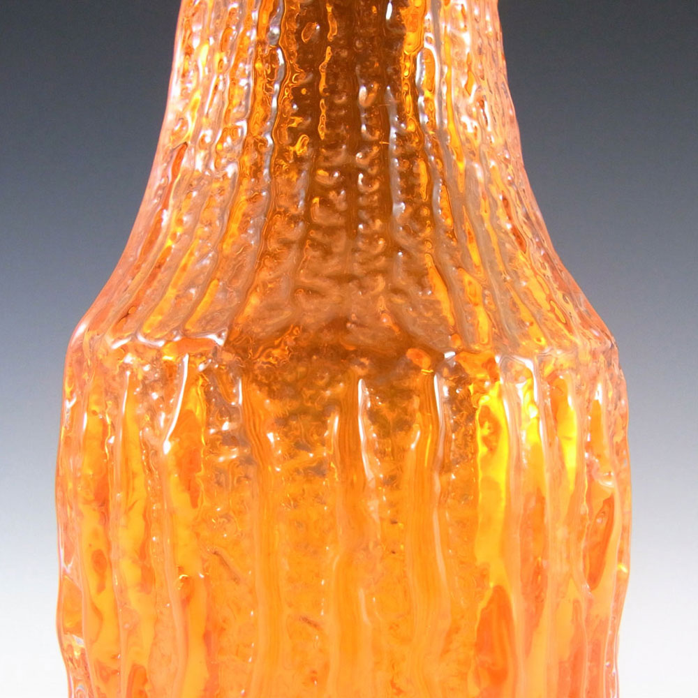 (image for) Whitefriars #9730 Baxter Tangerine Glass 'Bottle' Vase - Click Image to Close