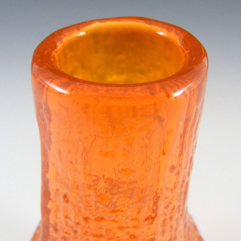 Whitefriars #9730 Baxter Tangerine Glass 'Bottle' Vase - Click Image to Close