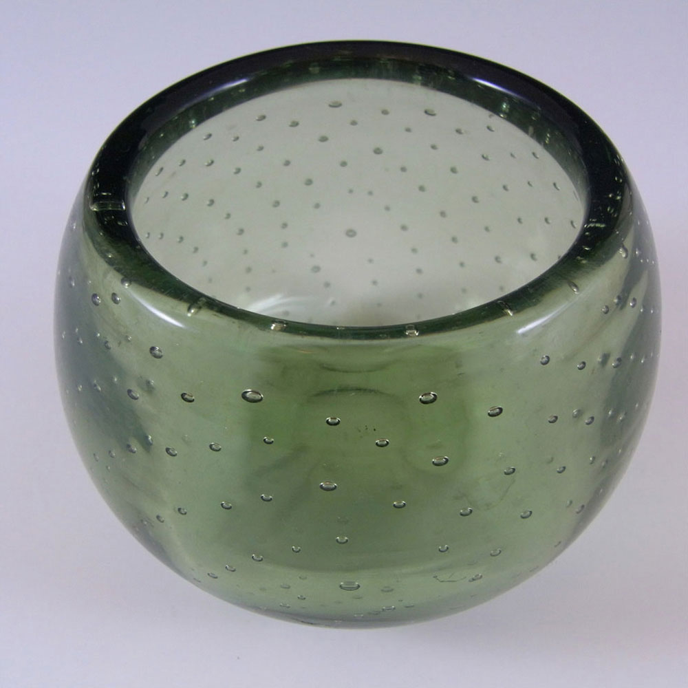 (image for) Whitefriars #9293 Vintage Sea Green Glass Bowl - Click Image to Close