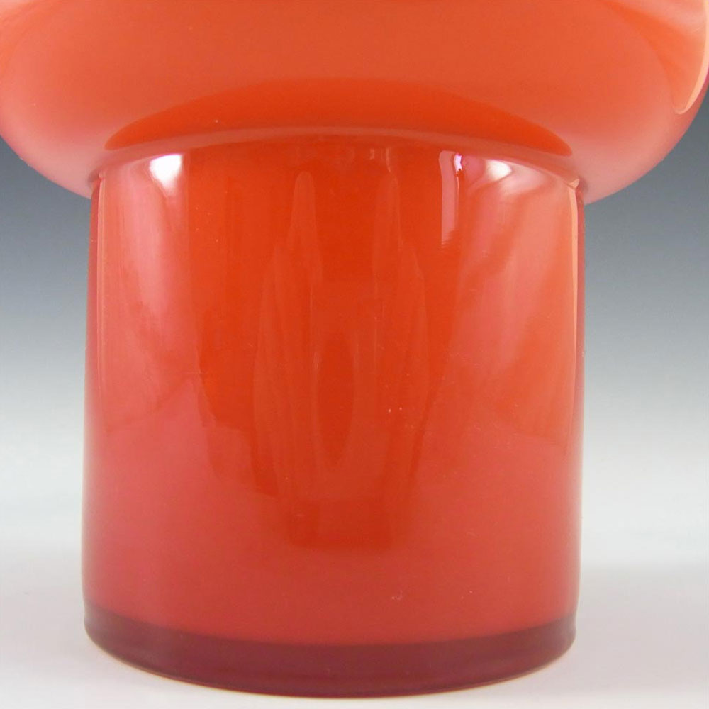 Alsterfors #S5013 Red Cased Glass Vase Signed Per Olof Ström '68 - Click Image to Close