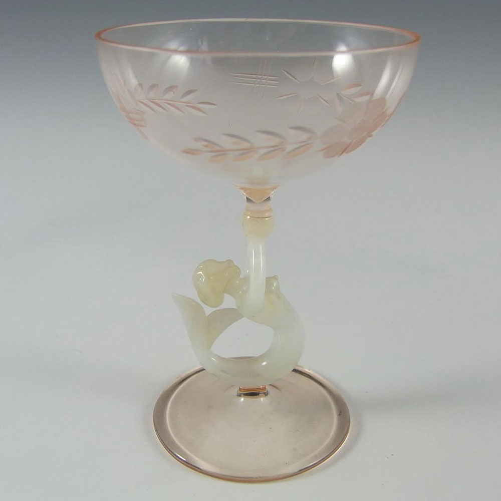 (image for) Set of 3 Vintage Glass Nude Lady/Mermaid Spirit Glasses - Click Image to Close