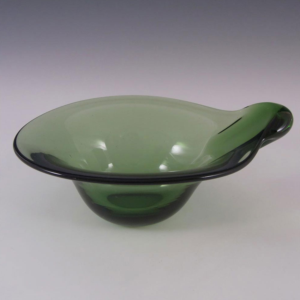 (image for) Gullaskruf Swedish Green Glass Lobed Bowl by Hugo Gehlin - Click Image to Close