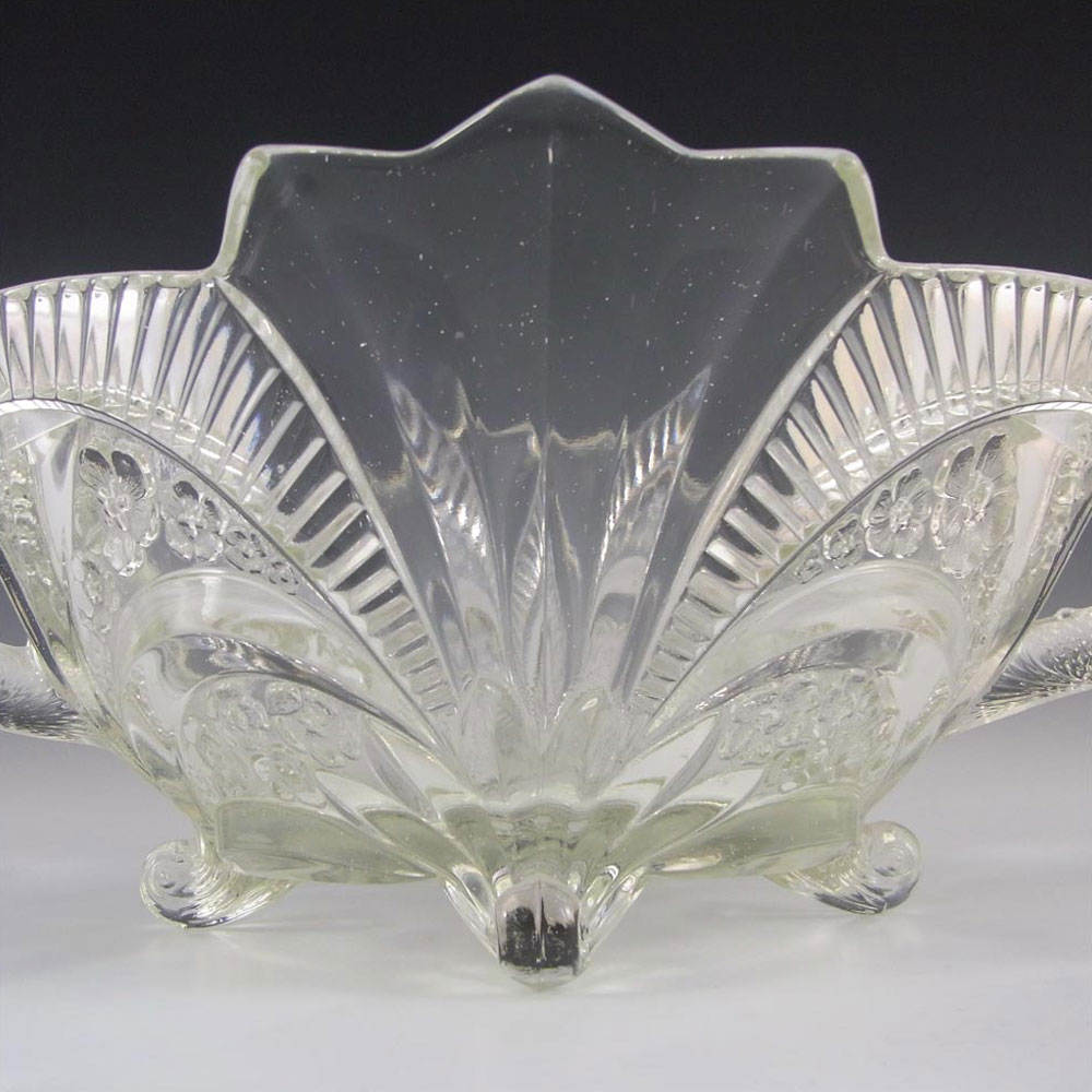 (image for) Brockwitz Large Art Deco Glass Serpent Centerpiece Bowl - Click Image to Close