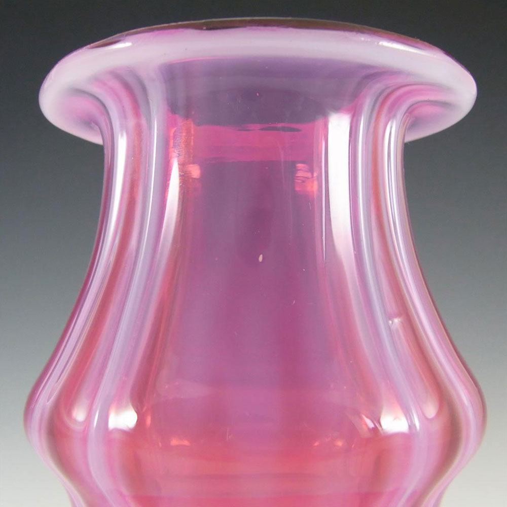 Prachen Pink + Opalescent Glass Vase - Josef Hospodka - Click Image to Close