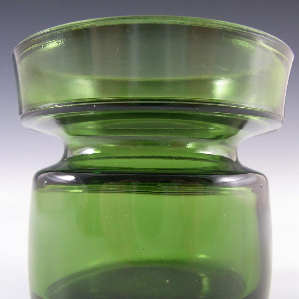 (image for) Dansk Pair of Scandinavian Green Glass Candle Holders - Marked - Click Image to Close