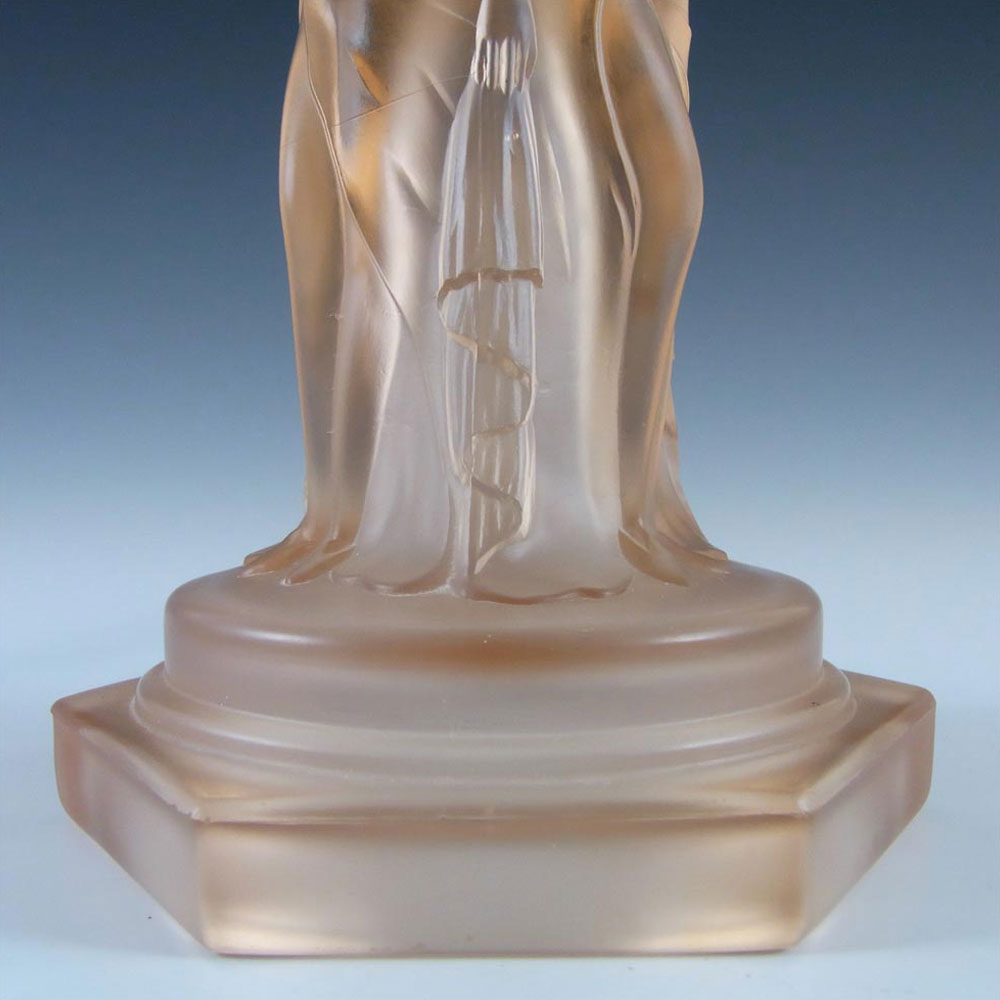(image for) Walther & Söhne Art Deco Glass Three Graces Candlestick - Click Image to Close
