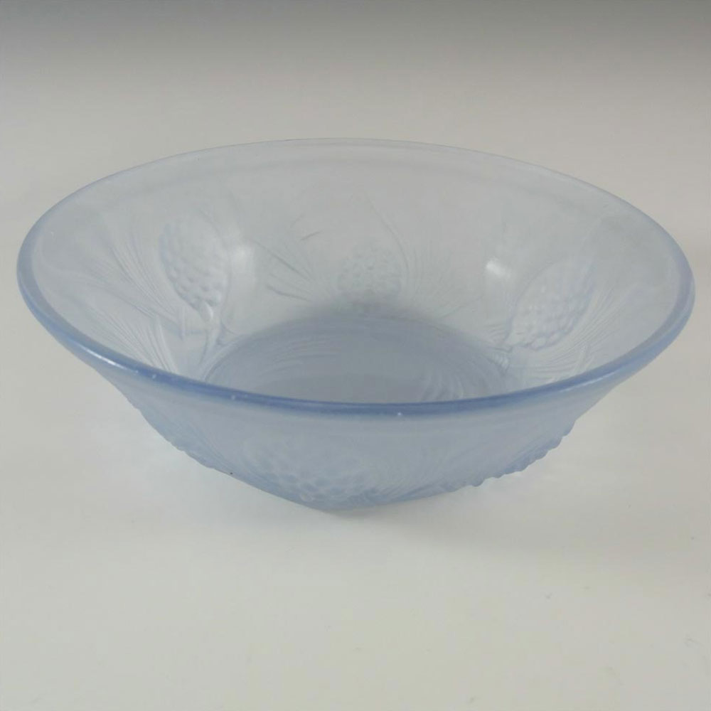 (image for) Jobling #5000 1930's Blue Art Deco Glass Fircone Bowl - Click Image to Close