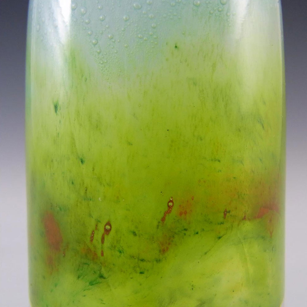 (image for) Ekenas Blue + Green Glass Vase by John-Orwar Lake - Label - Click Image to Close