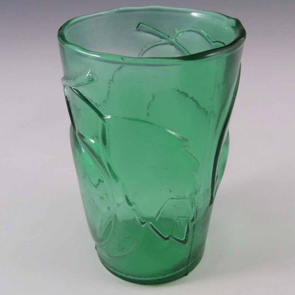 (image for) Empoli Italian Green Glass Fruit Tumblers x 4 - Marked - Click Image to Close
