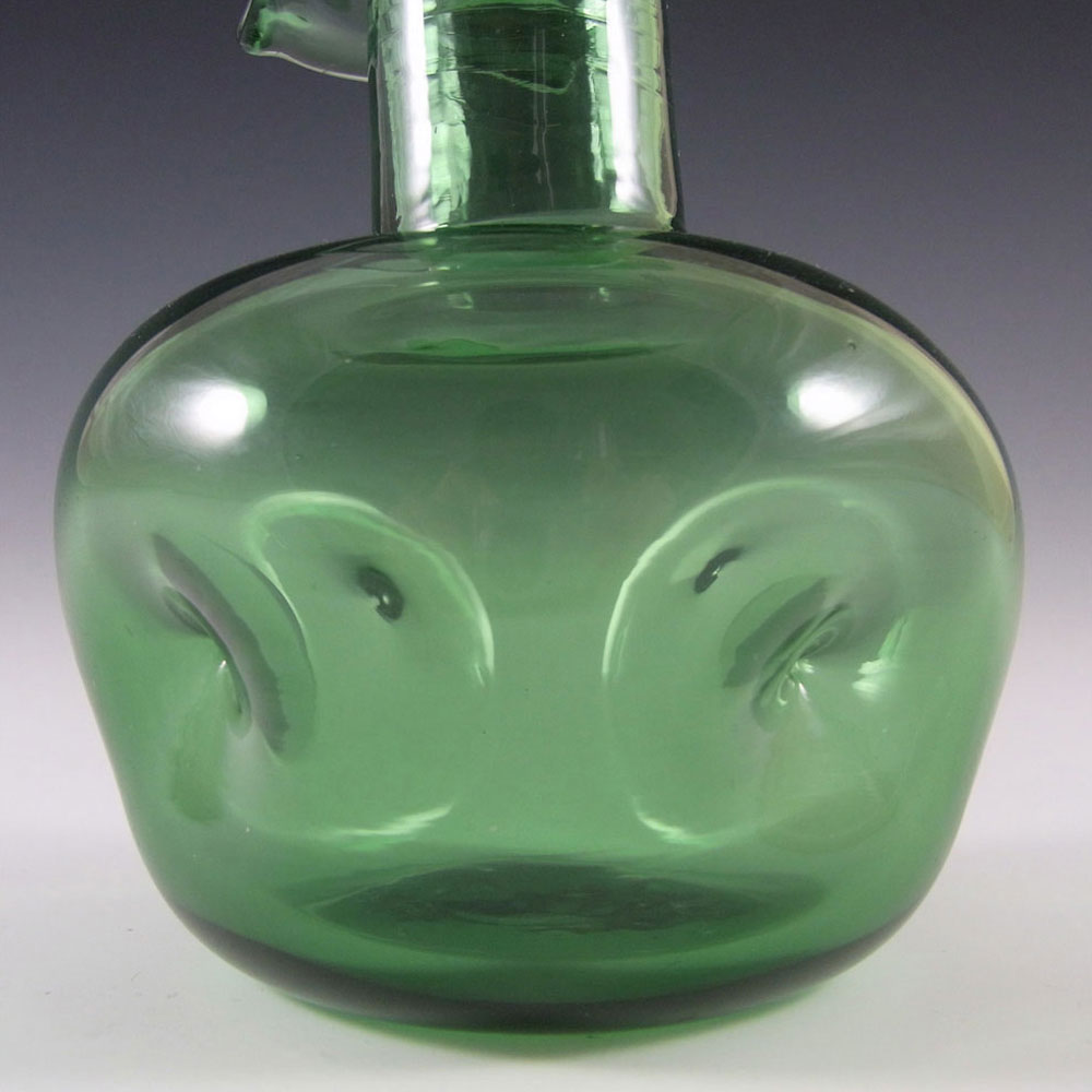 (image for) Empoli Verde 1970's Italian Green Glass Dimpled Vase - Click Image to Close