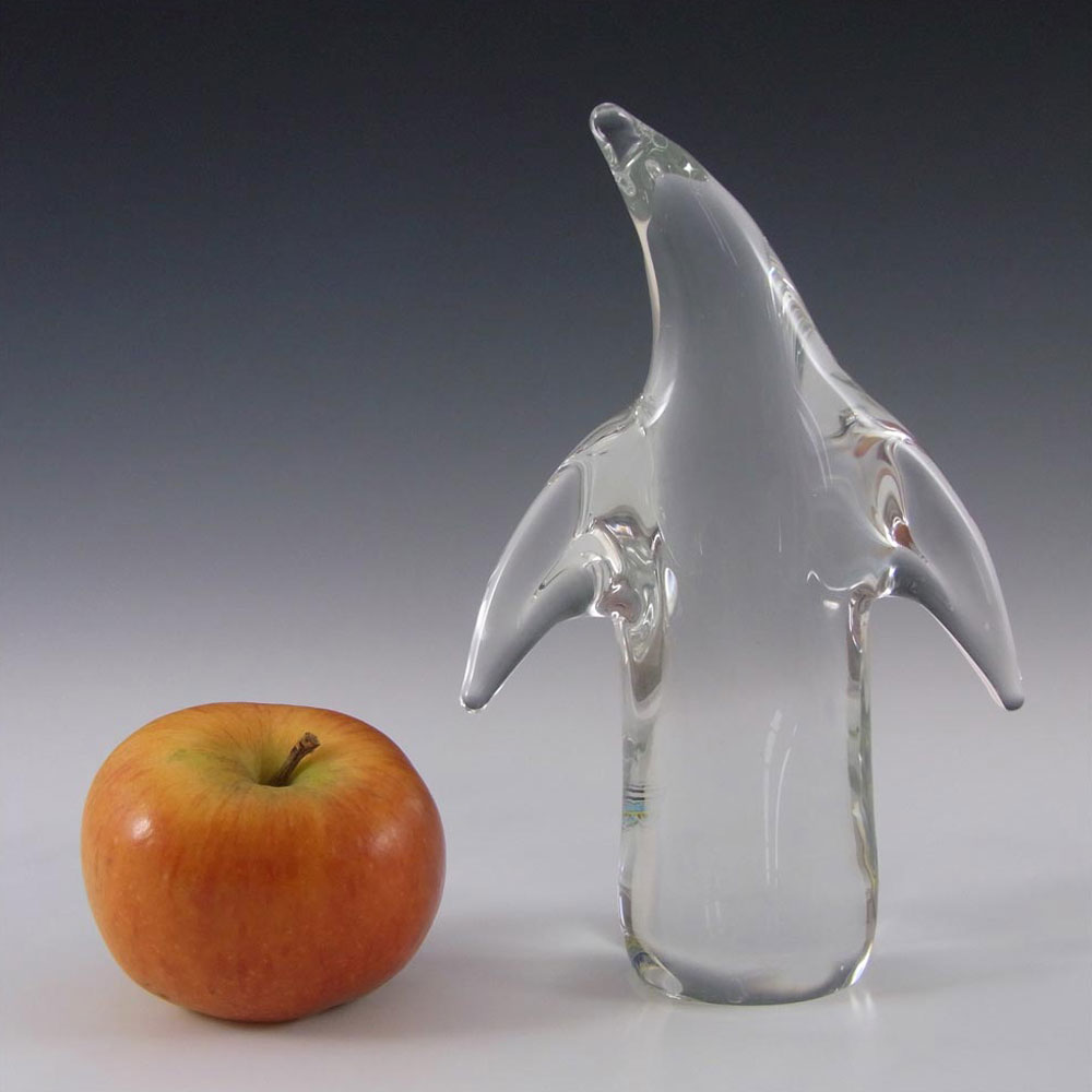 FM Konstglas/Marcolin Fumato Glass Penguin - Signed + Labelled - Click Image to Close