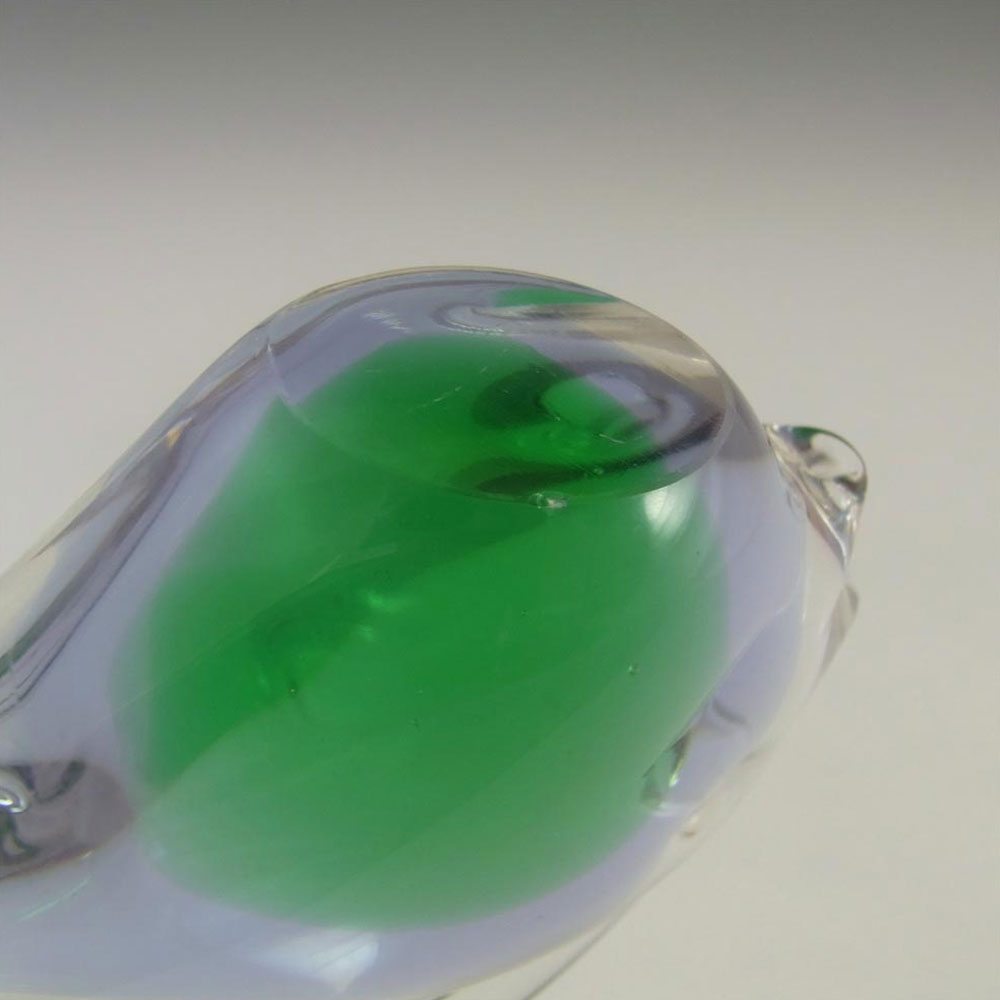 (image for) FM Konstglas / Ronneby Neodymium Lilac & Green Glass Fish - Click Image to Close