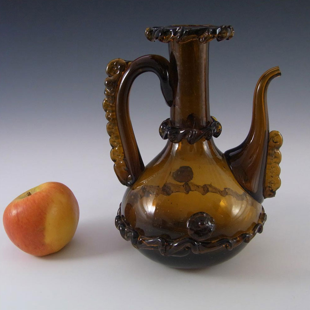 Gordiola Spanish Amber Glass Decanter/Jug - Click Image to Close