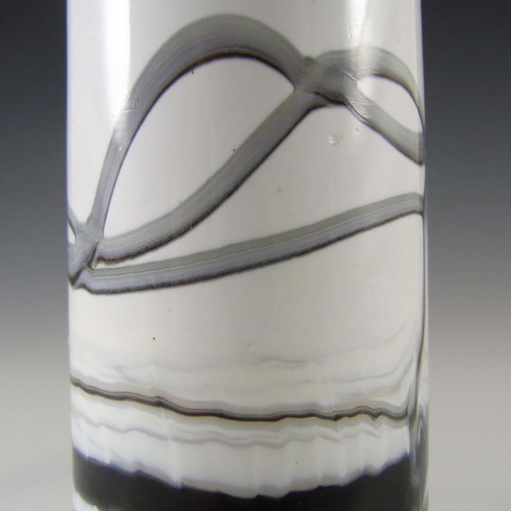 Gozo Maltese Glass 'Noir' Vase - Signed + Labelled - Click Image to Close