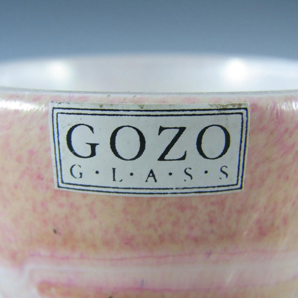 Set of 3 Gozo Maltese Glass Egg Cups - Signed + Labelled - Click Image to Close