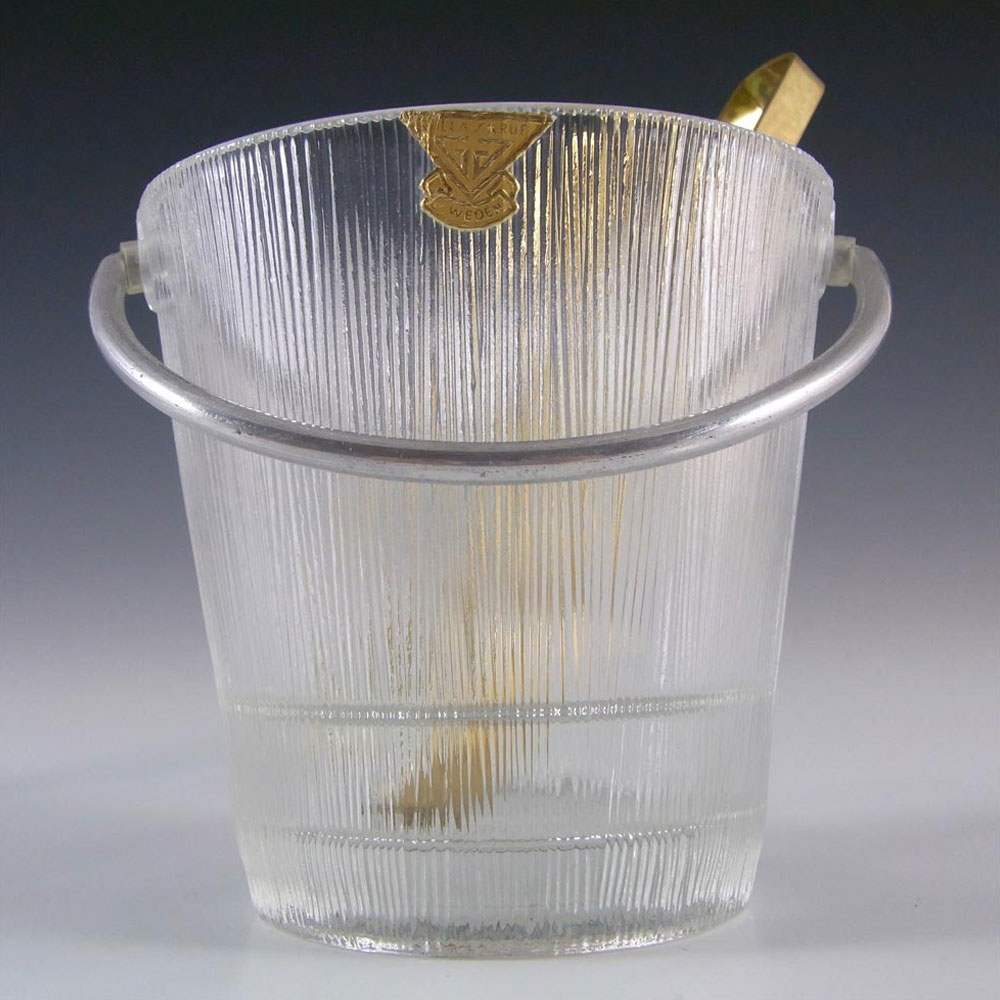 (image for) Gullaskruf Swedish Glass Ice Bucket - Lennart Andersson - Click Image to Close