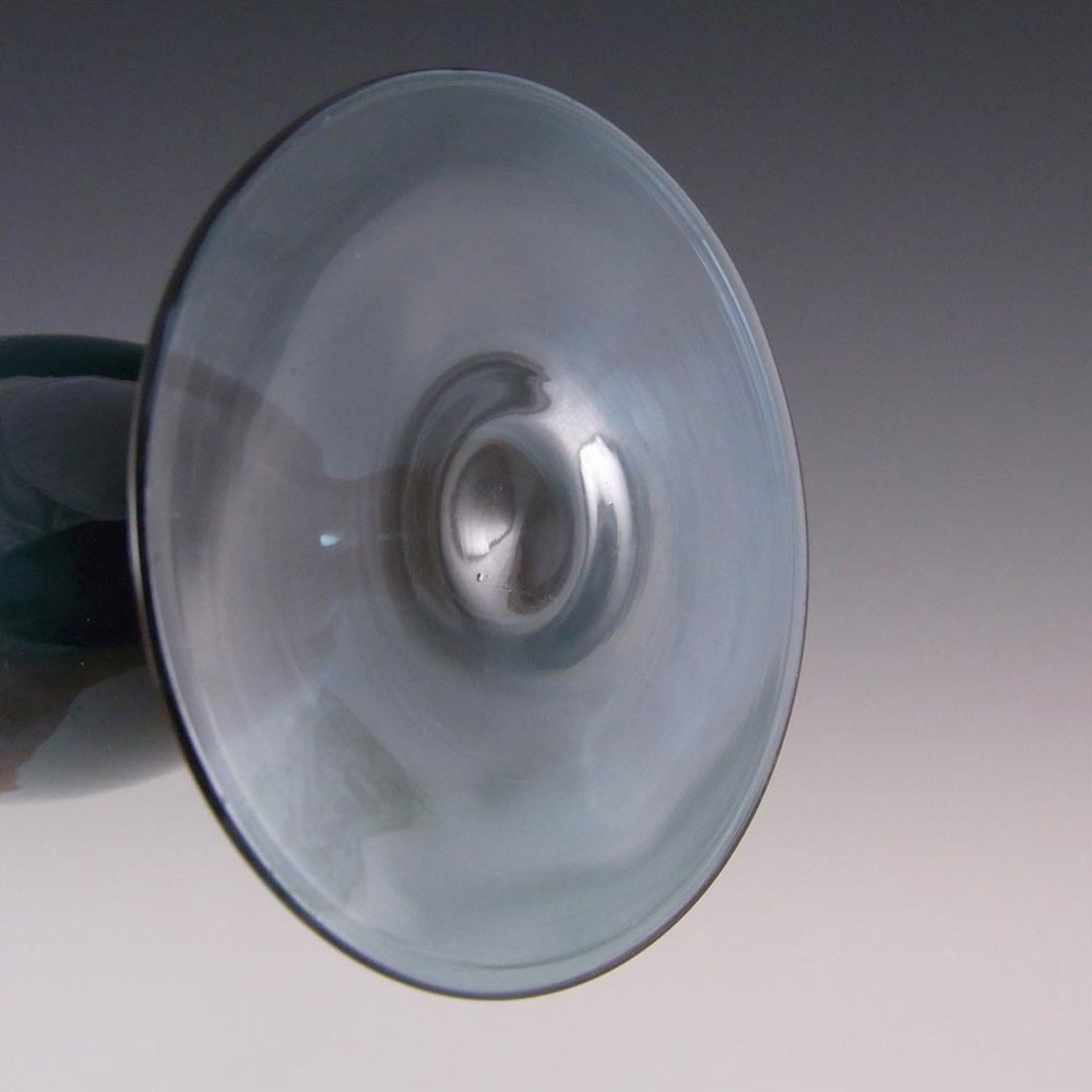 (image for) Gullaskruf Smoky Blue Swedish Glass 7.75" Vase - Labelled - Click Image to Close