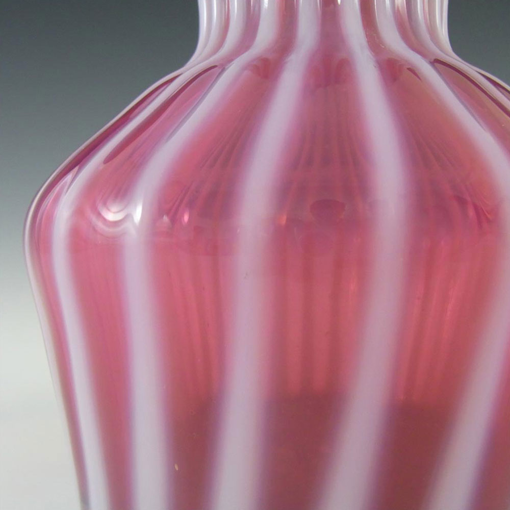(image for) Harrachov Czech Pink Opalescent Glass Vase by Milan Metelak - Click Image to Close