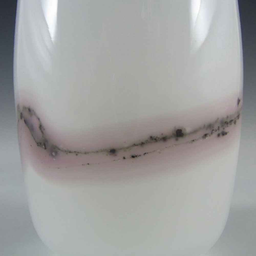 (image for) Holmegaard 'Sakura' White Glass 4.25" Vase by Michael Bang - Click Image to Close